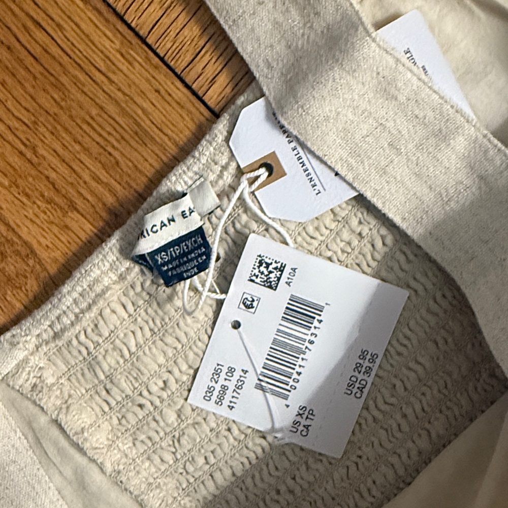 AE Cropped Linen Tank - Picture 6 of 9